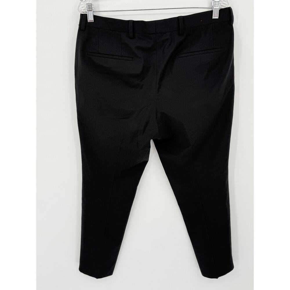 HUGO Boss Mens GetlinM204X Black Wool Blend Slim Fit Trousers Pants Est 34x28 - Picture 3 of 6